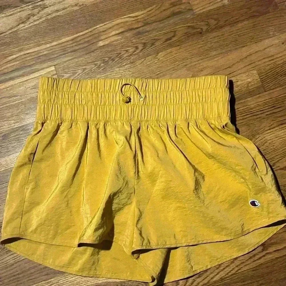 Champion Gold High Waisted Running Workout Shorts, Sizeβ XL - Picture 1 of 5